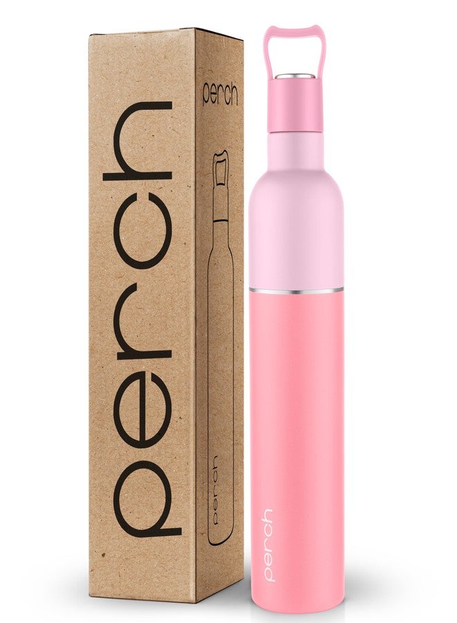 Perch Oasis thermosteel Water Bottle,Hot and Cold,Vacuum Insulated ISI Certified Flask,Steel Water Bottle for Kids | Office (Baby Pink with Pink, 760 ml) - Image 1